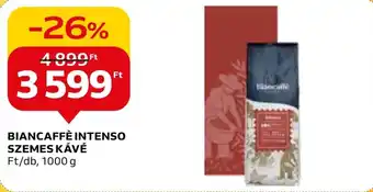 Auchan BIANCAFFÈ INTENSO SZEMES KÁVÉ 1000g ajánlat