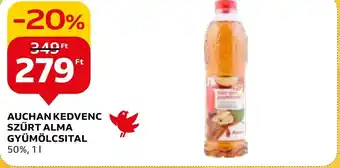 Auchan AUCHAN KEDVENC SZŰRT ALMA GYÜMÖLCSITAL 1l ajánlat