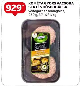 Auchan KOMÉTA GYORS VACSORA SERTÉS HÚSPOGÁCSA 250g ajánlat