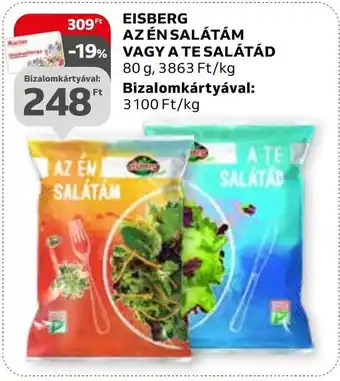 Auchan EISBERG AZ ÉN SALÁTÁM VAGY A TE SALÁTÁD 80g ajánlat