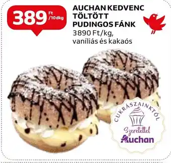 Auchan AUCHAN KEDVENC TÖLTÖTT PUDINGOS FÁNK 10dkg ajánlat