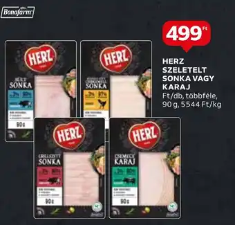 Auchan HERZ SZELETELT SONKA VAGY KARAJ 90g ajánlat
