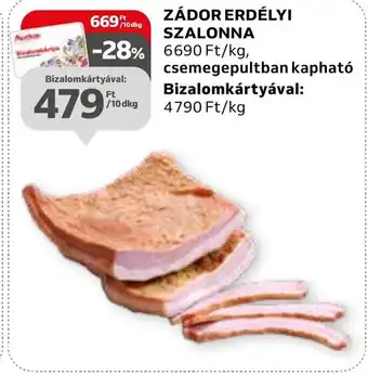 Auchan ZÁDOR ERDÉLYI SZALONNA 10dkg ajánlat