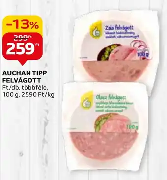 Auchan AUCHAN TIPP FELVÁGOTT 100g ajánlat