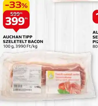 Auchan AUCHAN TIPP SZELETELT BACON 100 g ajánlat
