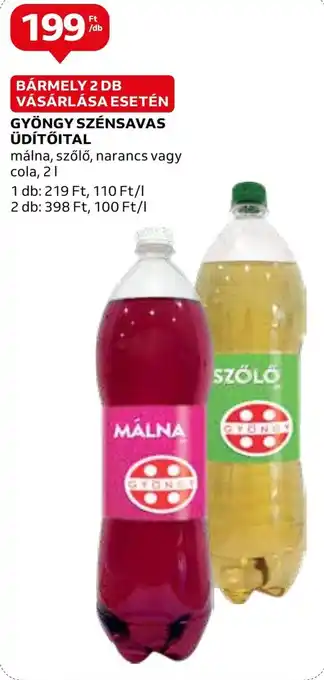 Auchan GYÖNGY SZÉNSAVAS ÜDÍTŐITAL 2l ajánlat