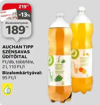 Auchan AUCHAN TIPP SZÉNSAVAS ÜDÍTŐITAL 2l ajánlat