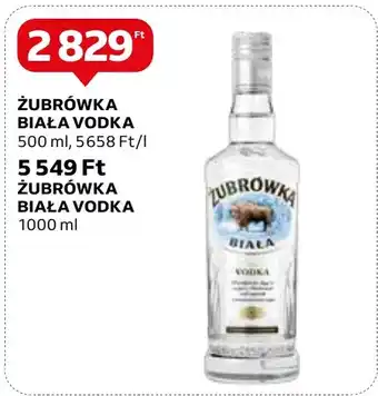 Auchan ŻUBRÓWKA BIAŁA VODKA 500 ml ajánlat