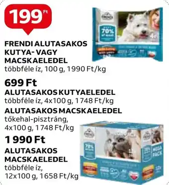 Auchan FRENDI ALUTASAKOS KUTYA-VAGY MACSKAELEDEL 100g ajánlat