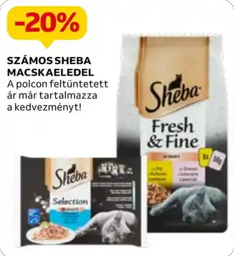 Auchan SZÁMOS SHEBA MACSKAELEDEL ajánlat