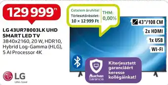 Auchan LG 43UR78003LK UHD SMART LED TV ajánlat