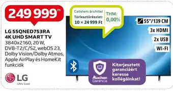 Auchan LG 55QNED753RA 4K UHD SMART TV ajánlat
