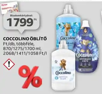 Auchan COCCOLINO ÖBLÍTŐ többféle, 870/1275/1700 ml ajánlat