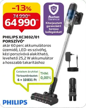 Auchan PHILIPS XC3032/01 PORSZÍVÓ ajánlat