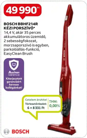 Auchan BOSCH BBHF214R KÉZI PORSZÍVÓ ajánlat