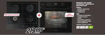 Media Markt WHIRLPOOL GOFL 629/NB1 GÁZ FŐZŐLAP+OMSK58RU1SB BEÉPÍTHETŐ SÜTŐ ajánlat