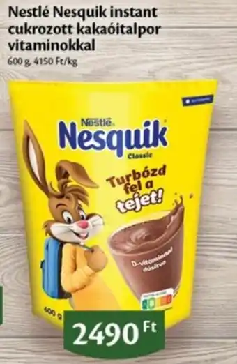 EcoFamily Nestlé Nesquik instant cukrozott kakaóitalpor vitaminokkal 600g ajánlat