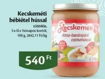 Kecskeméti bébiétel hússal 190g