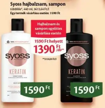 EcoFamily Syoss hajbalzsam sampon 440ml ajánlat