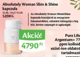 Absolutely Woman Slim & Shine kapszula 30db