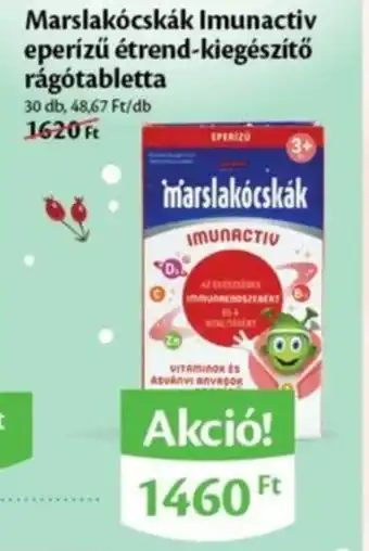 EcoFamily Marslakócskák Imunactiv eperízű étrend kiegészítő rágótabletta 30db ajánlat