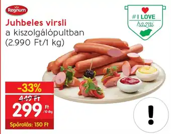 Spar Juhbeles virsli 10dkg ajánlat