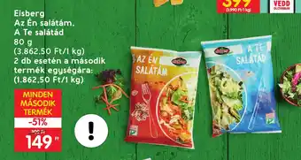 Spar Eisberg Az Én salátám, A Te salátád 80g ajánlat