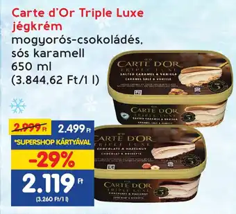 Spar Carte d'Or Triple Luxe jégkrém 650ml ajánlat