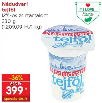 Spar Nádudvari tejföl 330g ajánlat