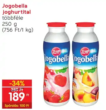 Jogobella joghurtital többféle 250g