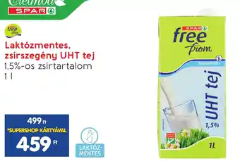 Spar Laktózmentes, zsírszegény UHT tej 1l ajánlat