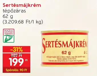 Sertésmájkrém 62g