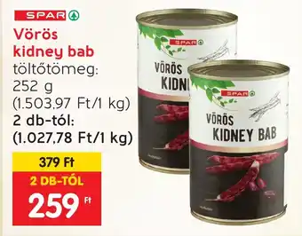 Spar Vörös kidney bab töltőtömeg: 252g ajánlat