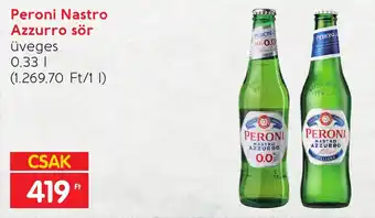 Spar Peroni Nastro Azzurro sör 0.33l ajánlat
