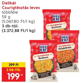 Spar Delikát Csurigtésztás leves 59g ajánlat