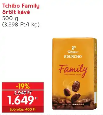 Spar Tchibo Family őrölt kávé 500g ajánlat