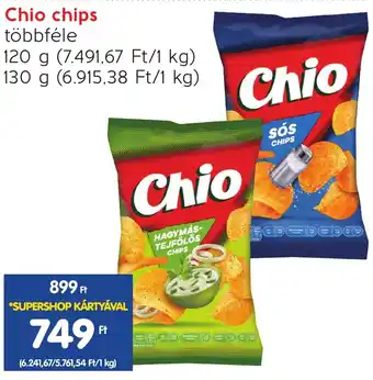 Spar Chio chips 120g, 130g ajánlat