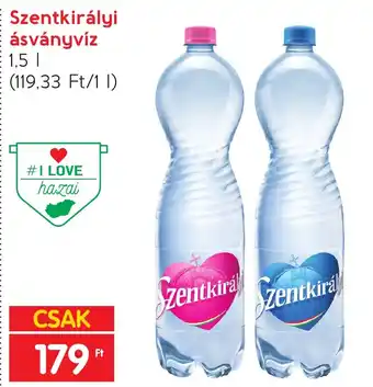 Spar Szentkirályi ásványvíz 1,5l ajánlat