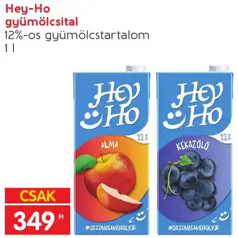 Spar Hey-Ho gyümölcsital 1l ajánlat