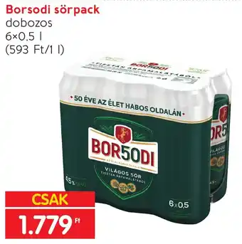 Borsodi sörpack 6x0.5l