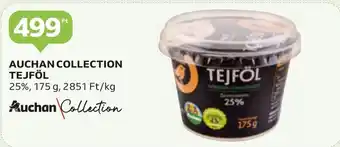 Auchan AUCHAN COLLECTION TEJFÖL 175g ajánlat
