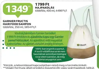 Auchan GARNIER FRUCTIS HAIR FOOD SAMPON többféle, 350 ml ajánlat