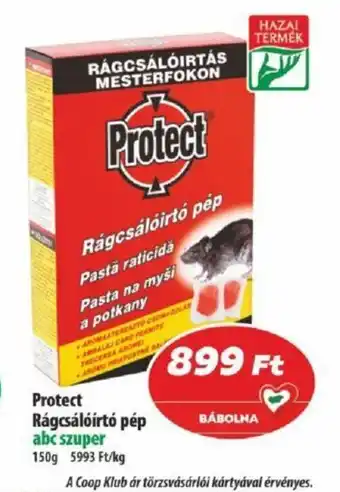 Coop Protect Rágcsálóírtó pép 150g ajánlat