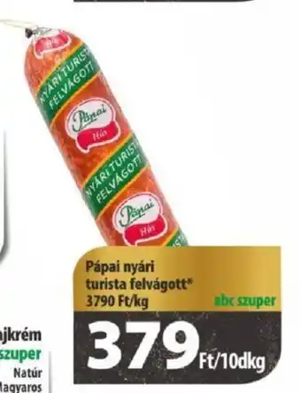 Coop Pápai nyári turista felvágott 10dkg ajánlat