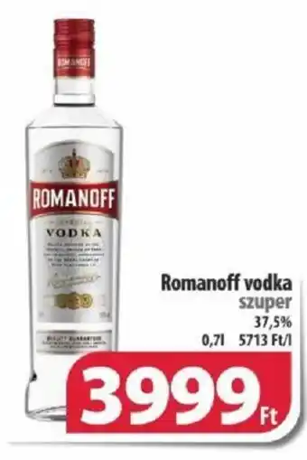 Coop Romanoff vodka 37,5% 0,7l ajánlat
