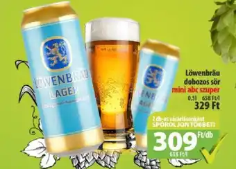 Coop Löwenbräu dobozos sör 0,5l ajánlat