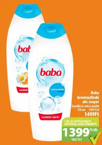Coop Baba krémtusfürdő 750ml ajánlat