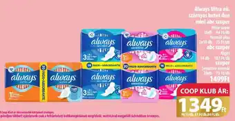 Coop Always Ultra eü. szárnyas betét duo ajánlat