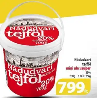 Coop Nádudvari tejföl 20% 700g ajánlat