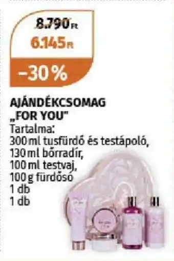 Müller AJÁNDÉKCSOMAG „FOR YOU" 300ml ajánlat
